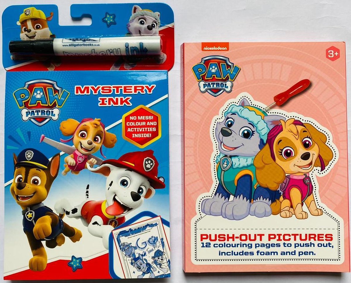 PAW Patrol tekenset | Prikblok Roze en A5 kleurboek PAW Patrol | Tekenen | Stiften |Knutselen meisjes | Knutselen jongens | PAW Patrol boek | PAW Patrol speelgoed | Skye Everest Chase | Kleurboeken | PAW Patrol kleurboek